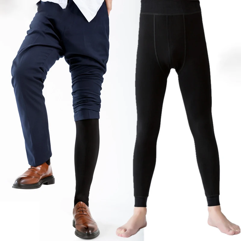 Fashion Thermal Underwear For Men Long Johns Thermal Pant Underwear Men Plus Size Warm Mens Leggings Long Pants Sleep Bottoms 3