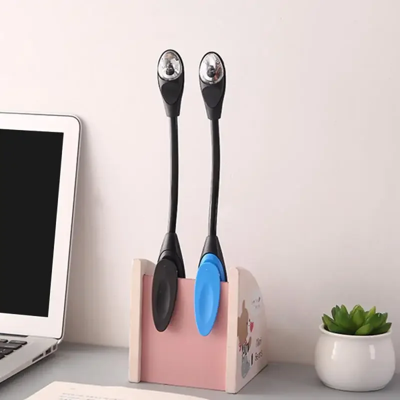 Book Light Mini Led Flexible Night Light Clip-On Desk Lamp Reading Lamp for Travel Bedroom Flexible USB LED Lights