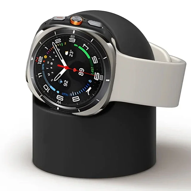 Silicone Charging Seat For Samsung Galaxy Watch Ultra 47mm Stand Storage Seat For Samsung Galaxy Watch 7 Ultra Charging Bracket