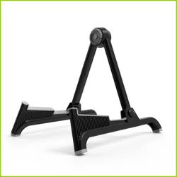 Foldable Universal Guitar Stand - Portable A - Frame for Various String Instruments (Black with Gray)