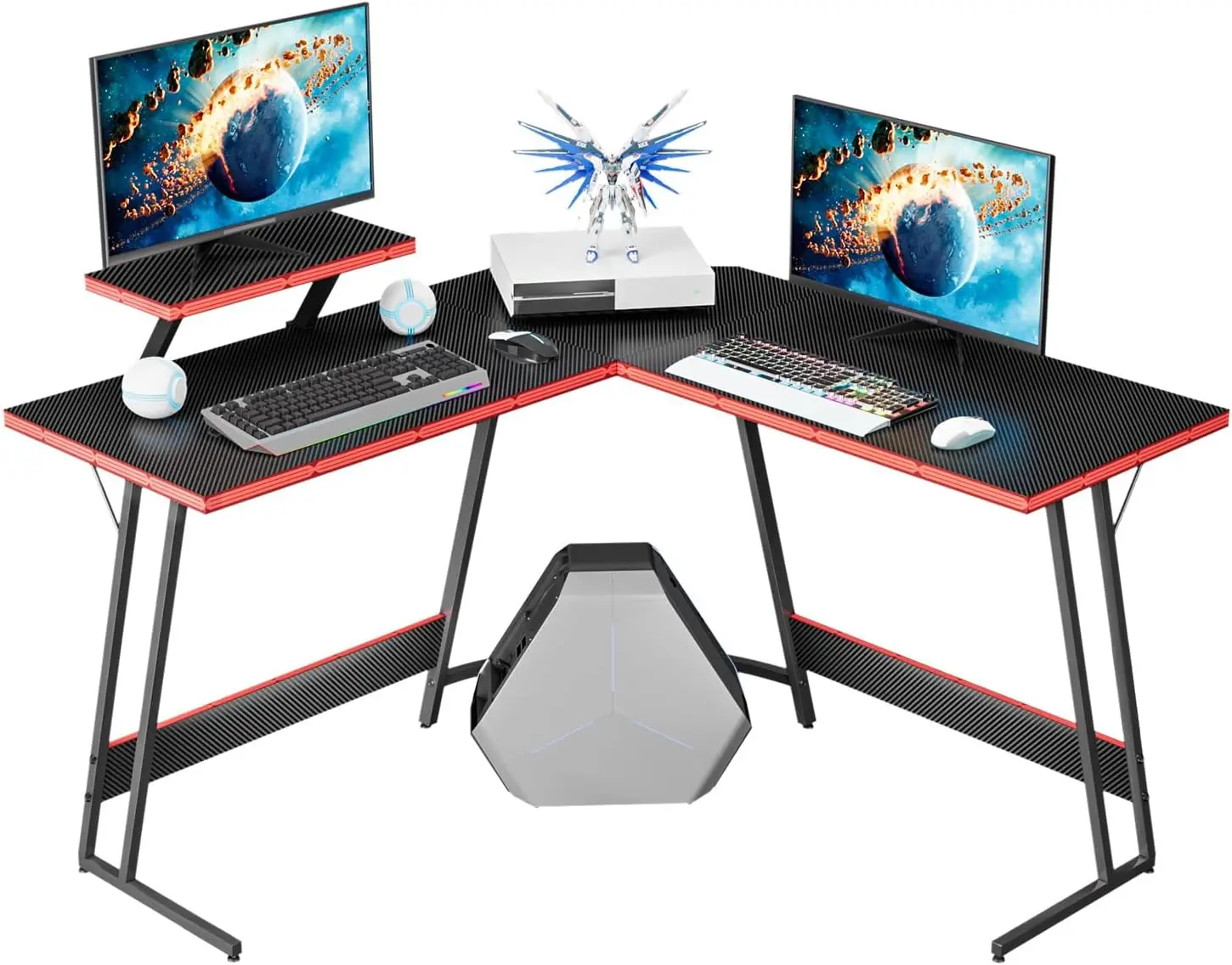 

Игровой компьютерный угловой стол, большой игровой стол, подставка для монитора, прочная рабочая станция для письма для дома и офиса