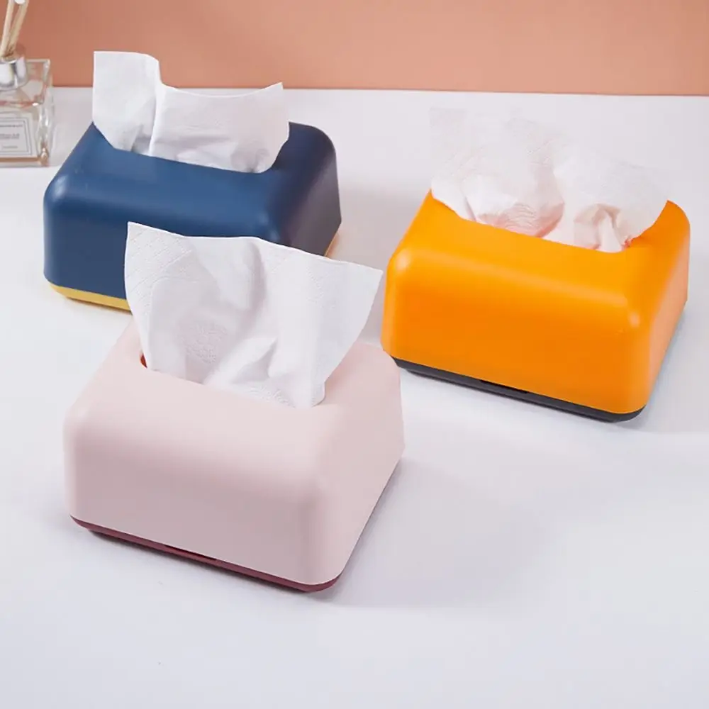 Plastic Tissue Case Car Tissue Box Home Living Room Decoration Bedroom Kitchen Desktop Nordic Large Storage Box Napkin Holder 5