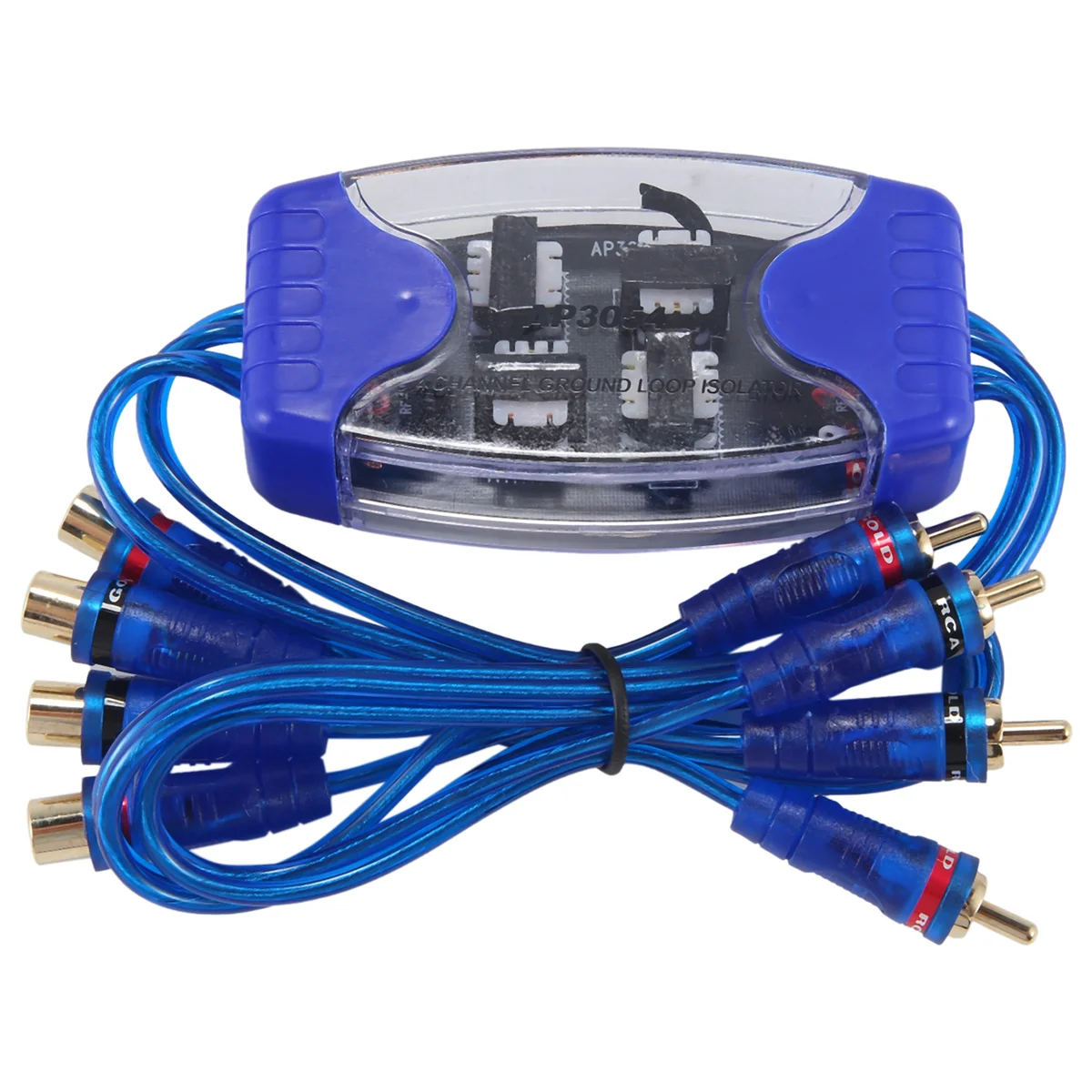4-Channel Rca Audio Noise Filter Suppressor Ground Loop Isolator Car Stereo 50W