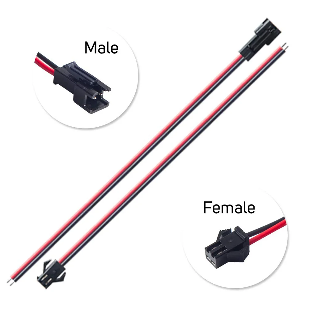 Description Picture 5 of item20/40PCS LED Extension Connector Cable Wires Electric Male Female Wire For 3528 5050 RGB RGBW LED Strip Lights , 2/3/4/5Pin