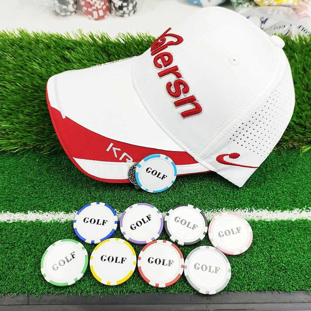 10Pcs 골프 공 마커 캡 홀더 10 색 골프 위치 마커 내구성 골프 액세서리 남성과 여성을위한 완벽한 골프 선물