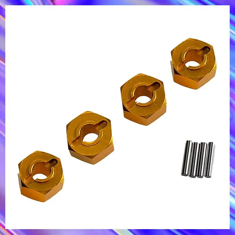 A98Z 4Pcs For MJX 1/14 1/16 14210 14303 16207 16208 Remote Control Car Accessories 12Mm Hex Connector