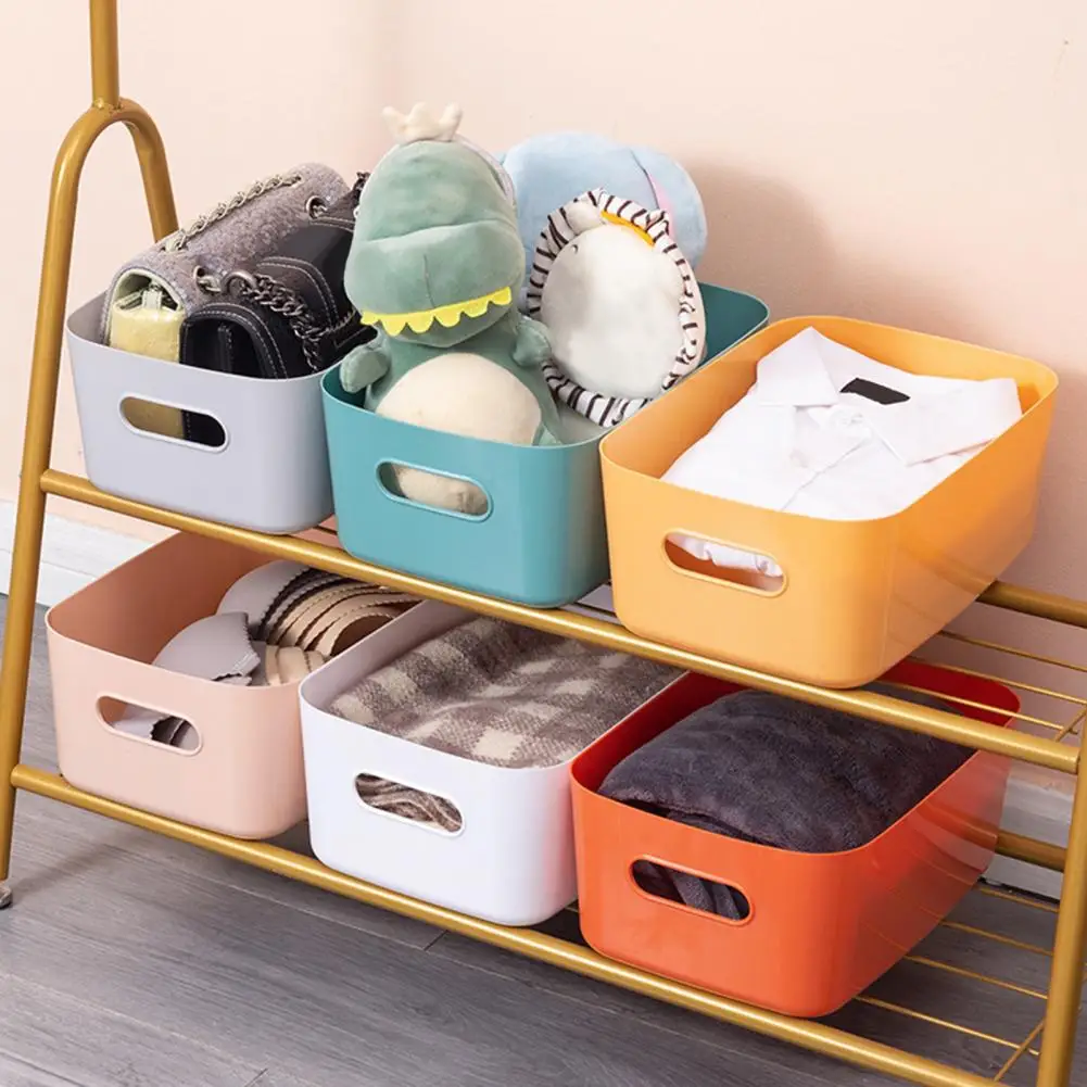 Storage Basket Burr-free Space Saving Desktop Makeup Sundries