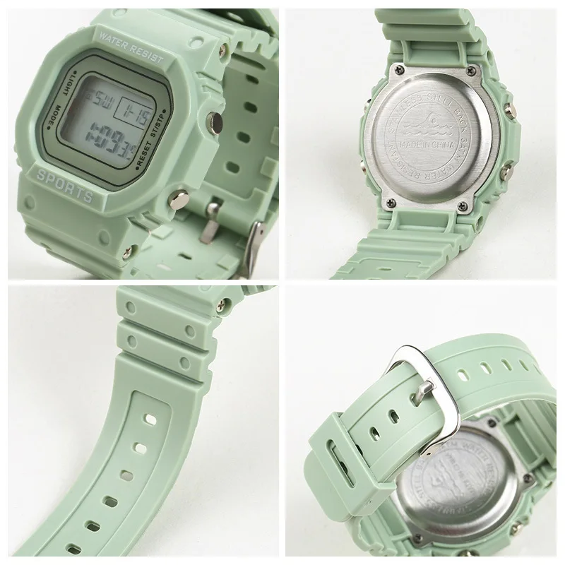 Sports Watch Boys Girls Student LED Electronic Watch Colorful Men Women Square Digital Watches Waterproof Rubber Clock digital watch