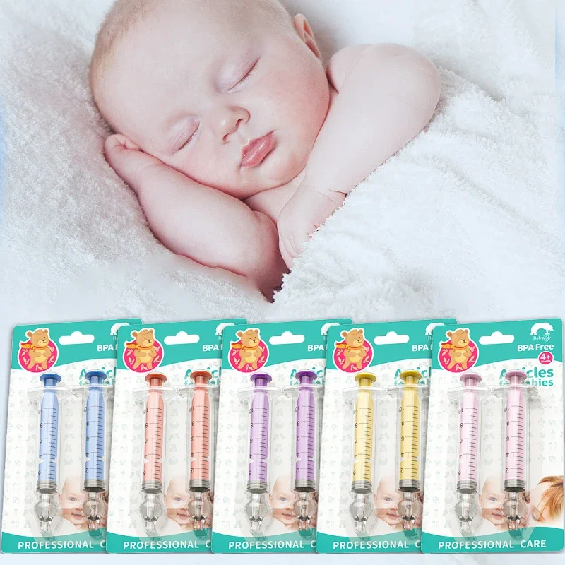 

2Pcs Baby Nasal Aspirator Syringe Needle Tube Baby Nose Cleaner Rhinitis Nasal Washer Irrigator Baby Nose Washing for Children
