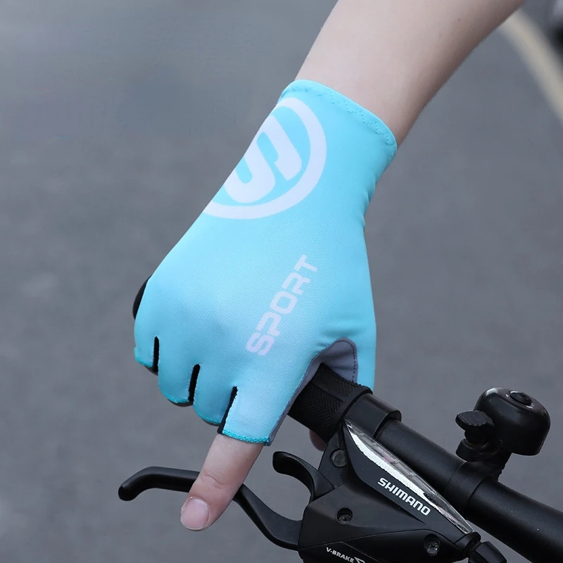 Breaking Wind Cycling Half Finger Gloves Anti-slip Bicycle Mittens Racing Road Bike Glove MTB Biciclet Guantes Ciclismo 5