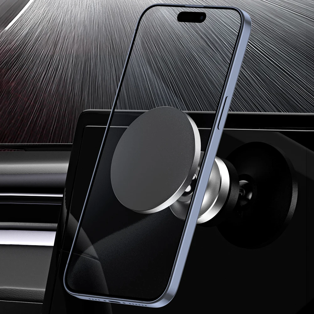 Magnetic Phone Holder with Alloy Base & Strong Magnet