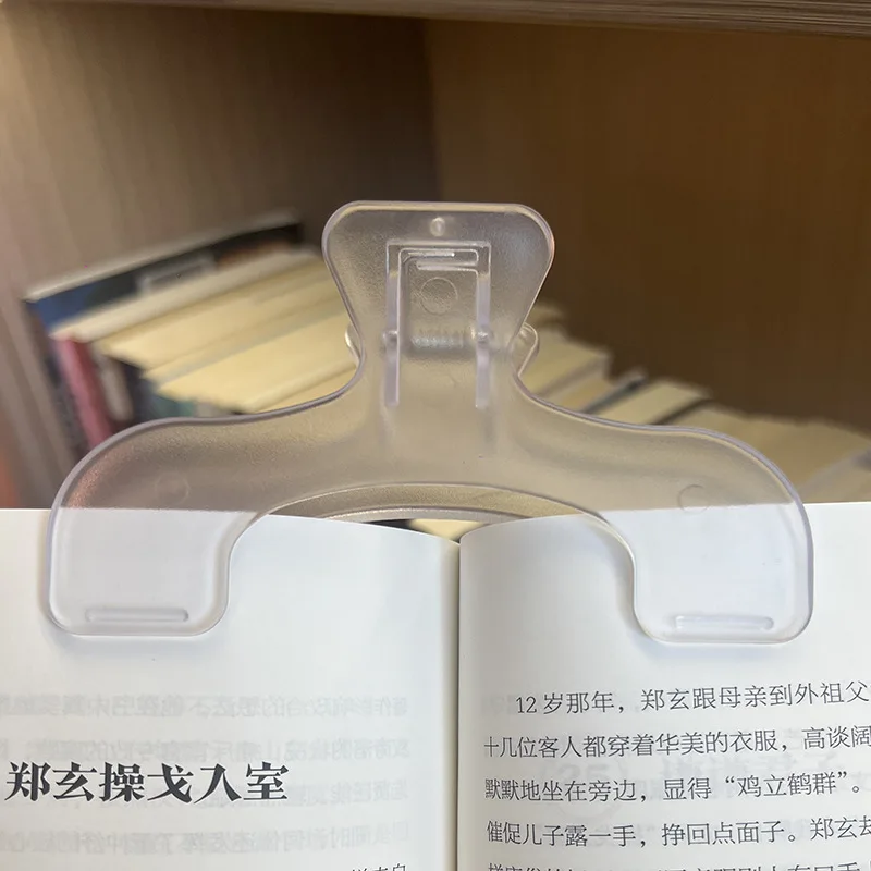 Plastic Book Clip Reading Aid Fixed Book Holder Bookmarks Note Holder