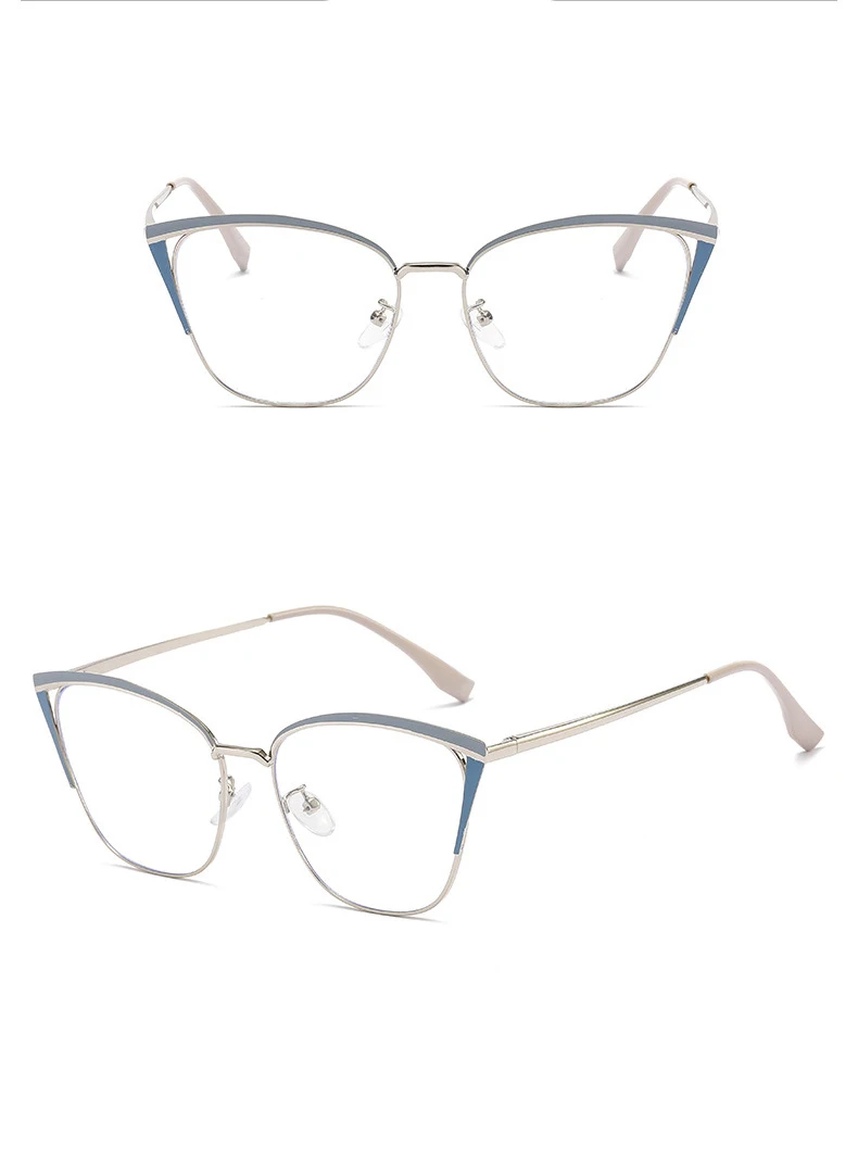 R56771 Mode Cat Eye Aushöhlen Presbyopie Brillen Dioptrie + 0,5 ~ + 3,0 Frauen Neue Metall Farbige Augenbraue Rahmen Lesebrille – Detail 16