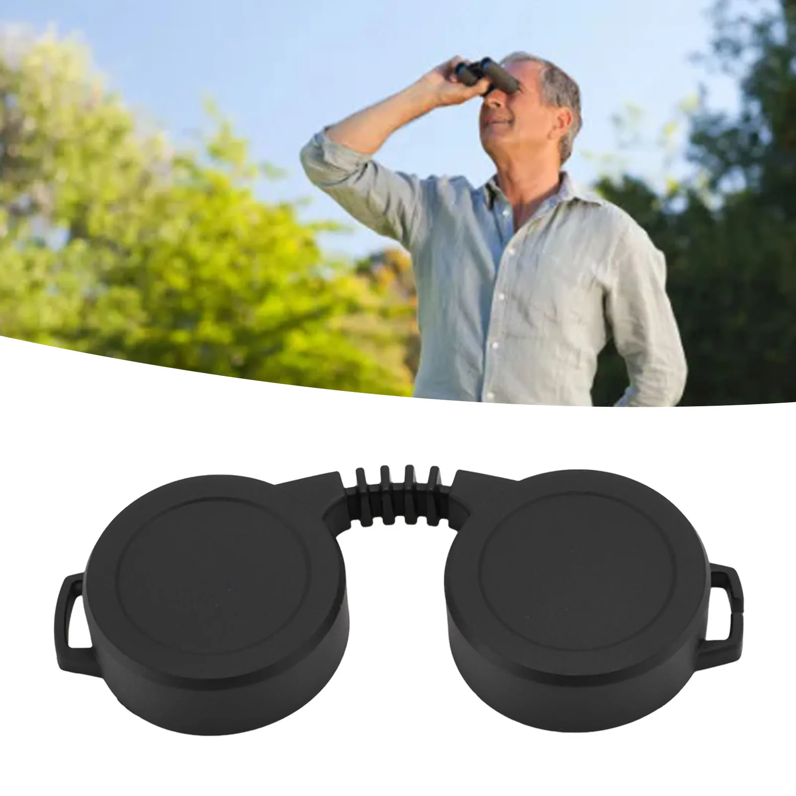 Binocular Rainguard Cover Multi One Piece Design Binoculares Eyepiece Cover Rubber Flexible Portable for 8x30 10x30