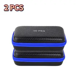 Waterproof Large Capacity 3D Printing Pen Organizer Bag (2 PCS Blue)