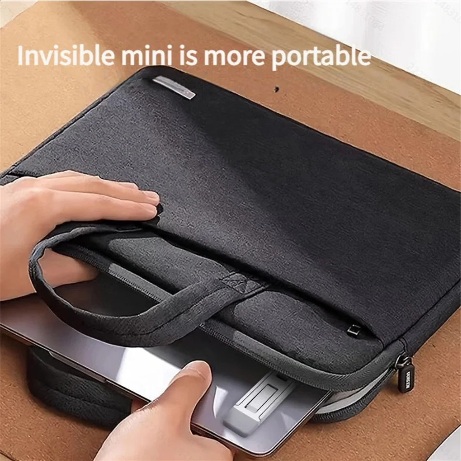 Aluminium alloy laptop invisible stand bracket mini portable heightening small foot pad cooling rack base pads