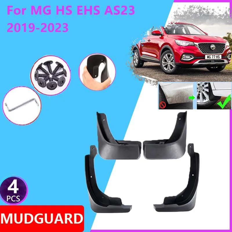 

Автомобильные кранцы для MG HS EHS Plug-in PHEV AS23 2019 2020 2021 2022 2023, задние брызговики, грязеотталкивающий передний брызговик, крышка, аксессуары