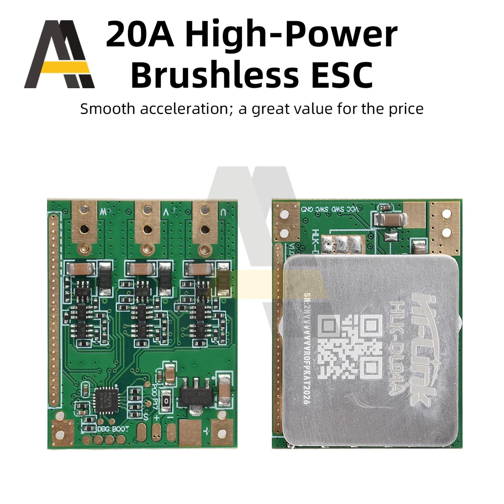 ESC 20A 12V pour micro moteur brushless RC avion hélicoptère