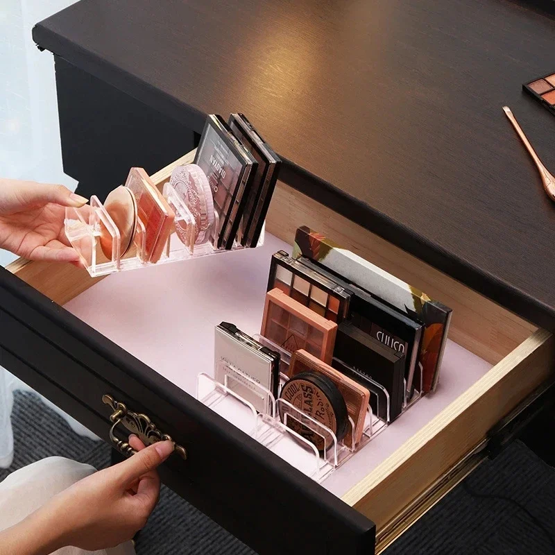 Palette Organizer Eyepowder Storage Tray Cosmetics Rack Makeup Tools Compartment Holder For Women Makeup Organizer 4