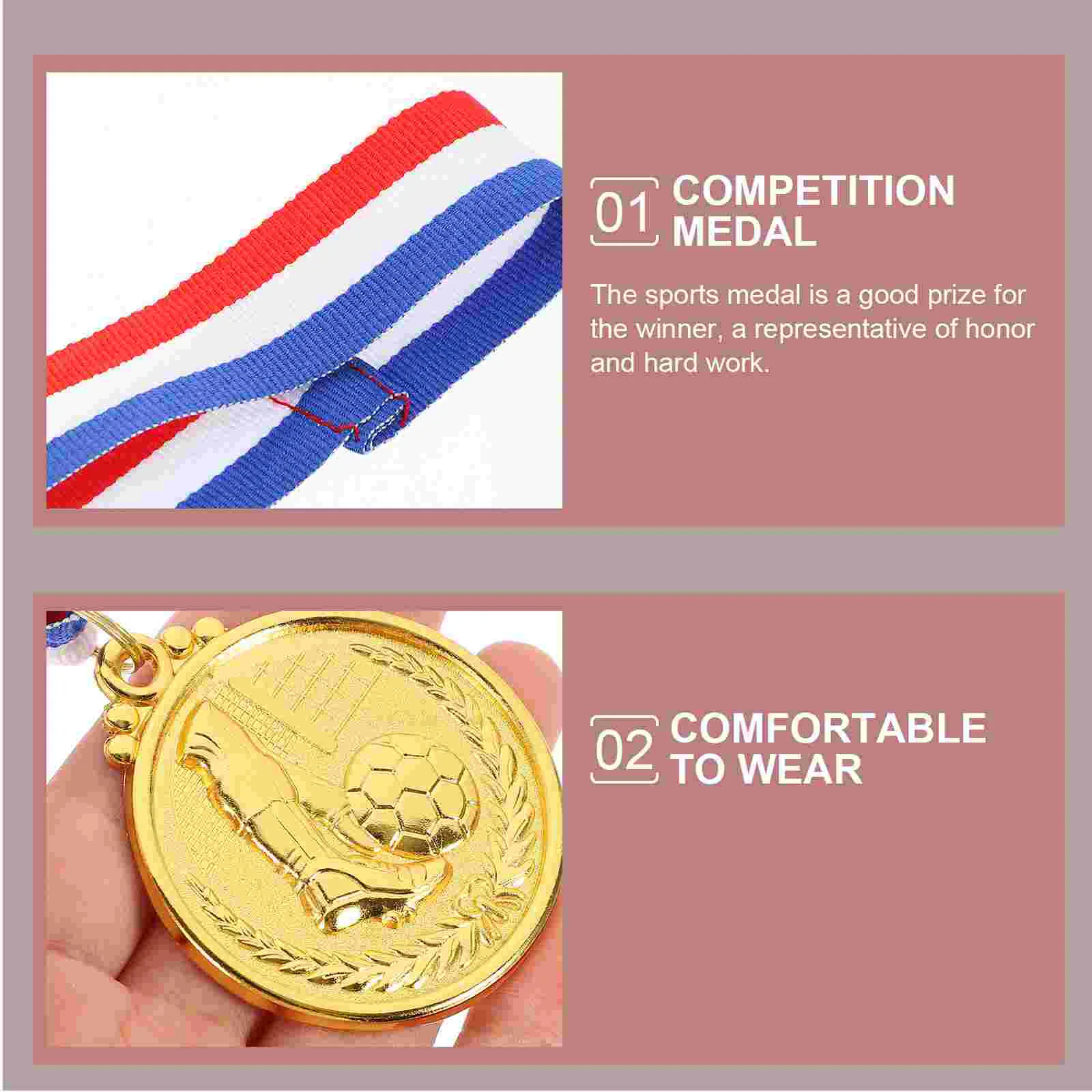 12 Pcs Soccer Tournament Medals for Kids Award Key Football Winner Awards Student Silver award medals