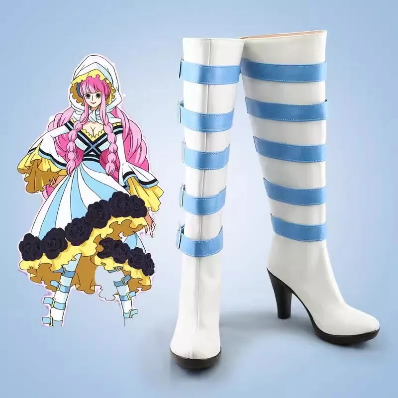 

ONEPIECE Perona Anime Characters Shoe Cosplay Shoes Boots Party Costume Prop Halloween Chritmas Party for women men boots