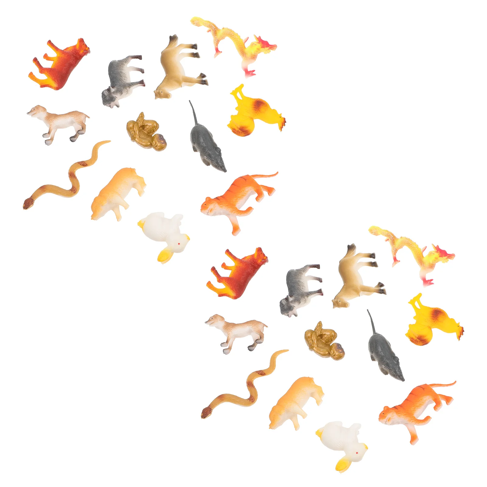 

2 Sets Animal Model Toys Animals Educational Insect Zodiac Models Lifelike Plastic Cognitive Vivid Ornaments Desktop Decor