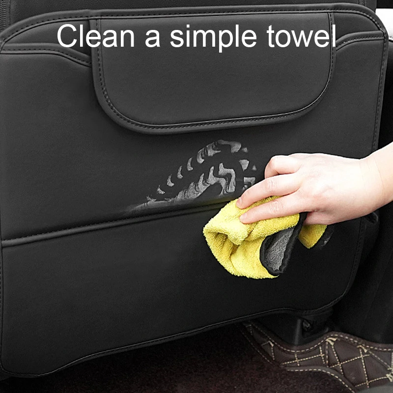 Baby Kids Anti Kick Pad Interior Car Seat Back Anti Child Kick Pads Universal Seat Back Storage Bag Scratch Organizer Bags