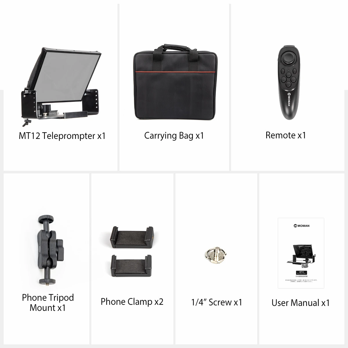 Moman MT-12 Teleprompter for Camera description image 6