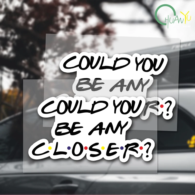 Забавная и неозначная наклейка на бампер «Мы может быть закрываем» для декора автомобиля, наклейка для отделки передач и окон