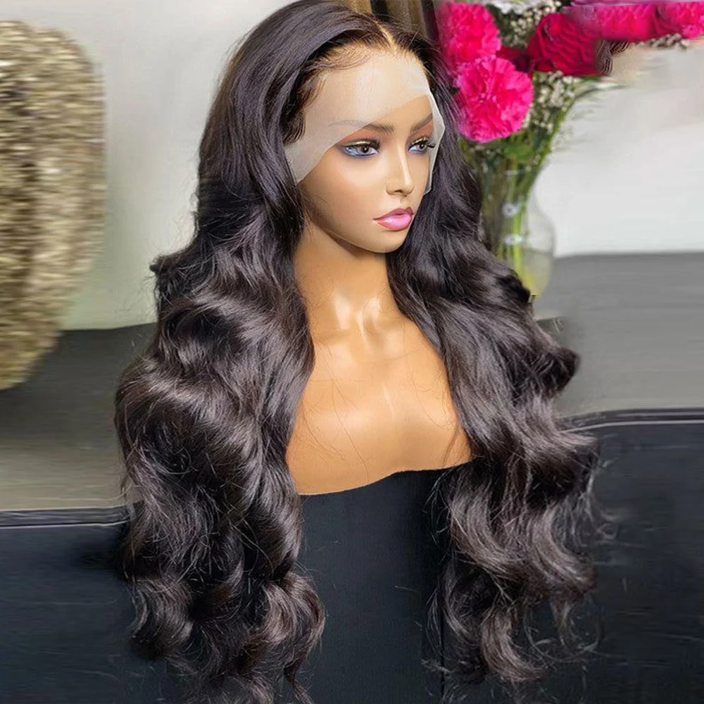 

13x4 Body Wave Lace Front Human Hair Wigs For Women Remy Brazilian Human Hair Hd Body Wave Lace Frontal Wig 180% Density