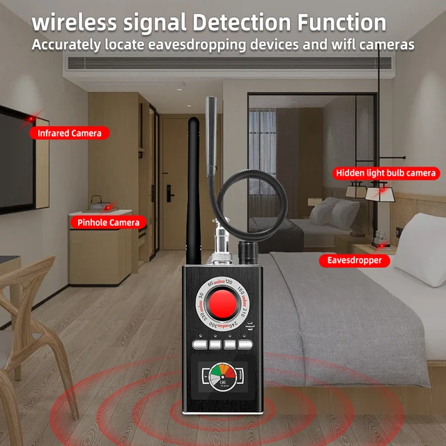 Multi-function K18 K88 Anti Theft Detector GPS Scanning Detection Instrument RF Tracker Wireless Camera Lens Device Finder 6