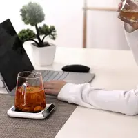 Home Office Cup Warmer Pad Glass Constant Electric Heater Coffee Cup Mug USB Insulation 55 ° C Thermostat Coaster Tea Milk 2