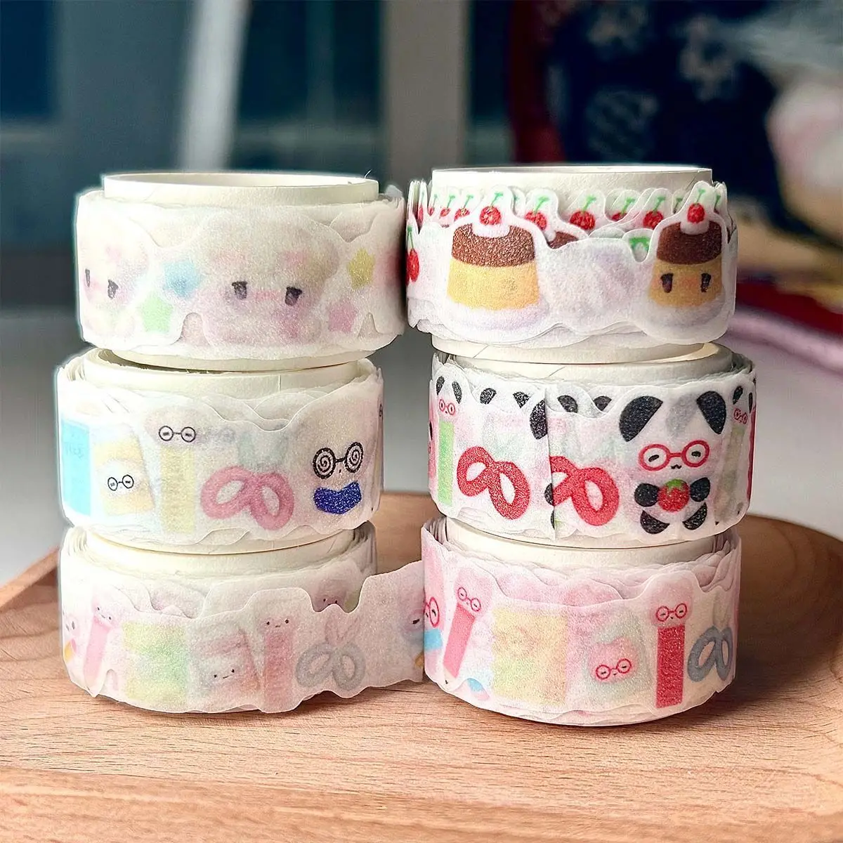 MINKYS 귀여운 3M Washi 마스킹 테이프 스크랩북 저널 장식 접착 테이프 핸드 북 재료 편지지