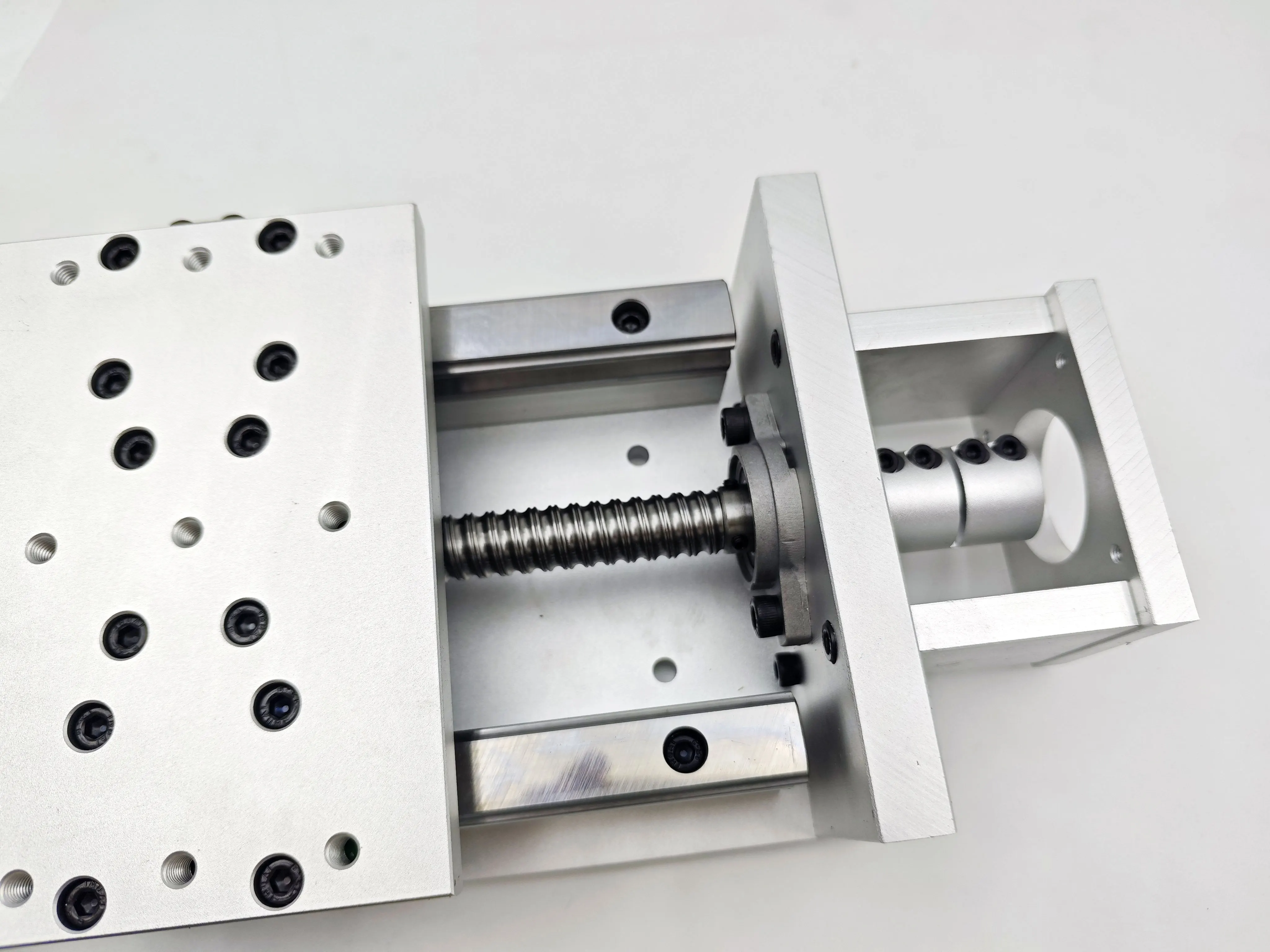 ZBX150 200mm CNC Linear Stage Motion Actuator X/Y/Z Axis Cross Sliding Table Double Linear Slide Rail Guide 1605 Ballscrew 2