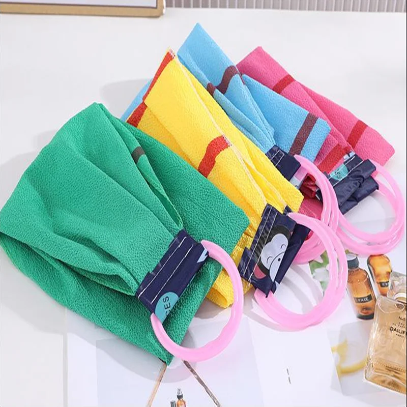 Japanese Shower Back Washcloth Long Body Exfoliating Back Scrubber