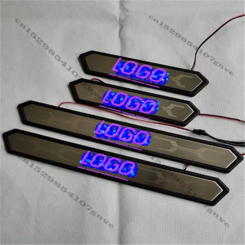 

FOR 2019-2021 RAV4 LED welcome pedal decoration modification with light threshold strip Car decoration 4pcs Automobile modeling