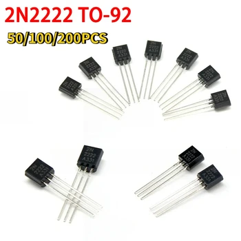 50-200pcs 2N2222 TO-92 Transistor Kit NPN 30V 800MA BJT Transistors for DIY Electronics & Circuit Projects 1