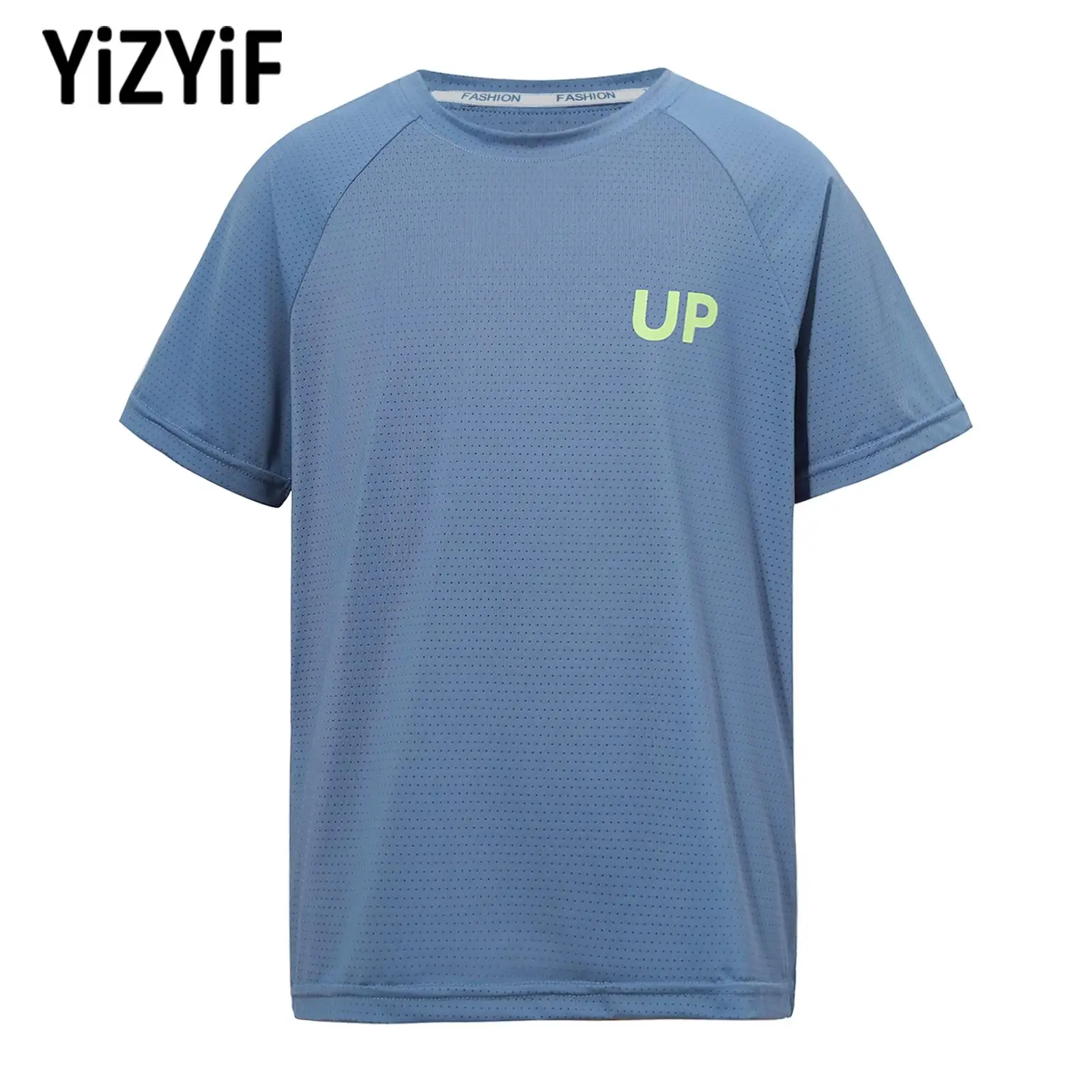 

Children Breathable T-shirt Golf Tennis Top Cool Solid Color Short Sleeve Tee Top Kids Boys Girls Running Yoga Sports Tops