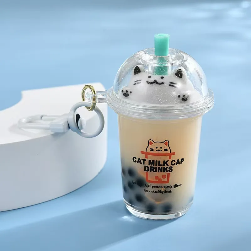 Oil Keychain - Cat Milk Tea Cup 9 Oil Keychain - Cat Milk Tea Cup _06