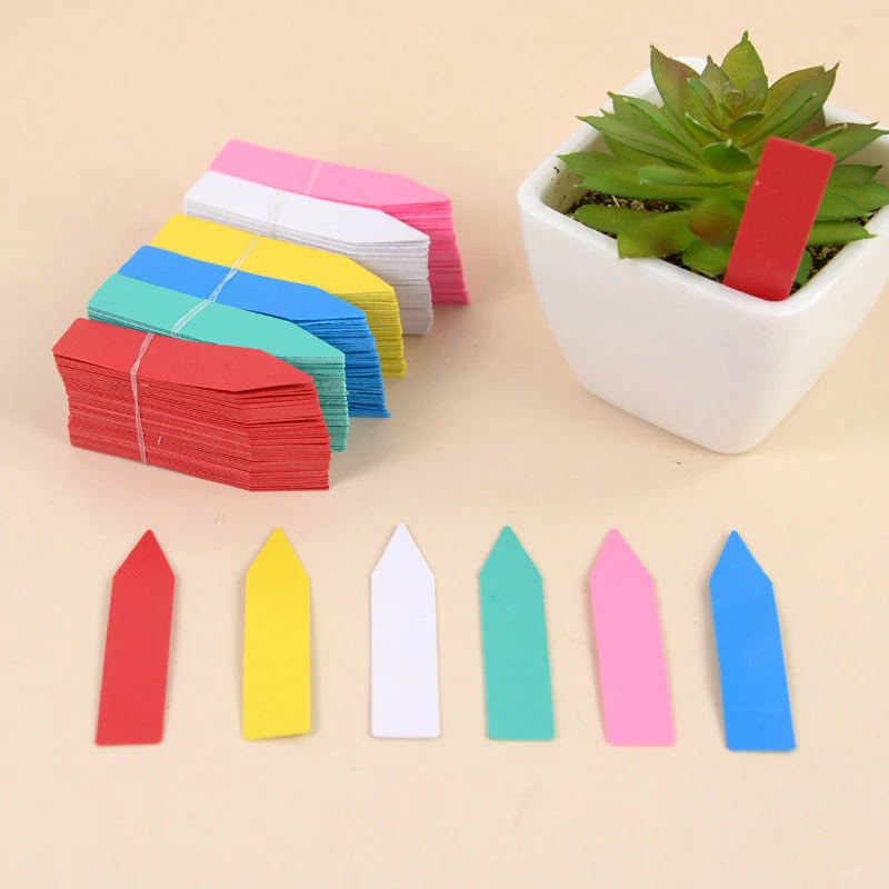 100pcs Garden Reusable Plastic Plant Labels Gardening Plant Sign Tags Waterproof Nursery Seedling Tray Markers Label Diy Tools