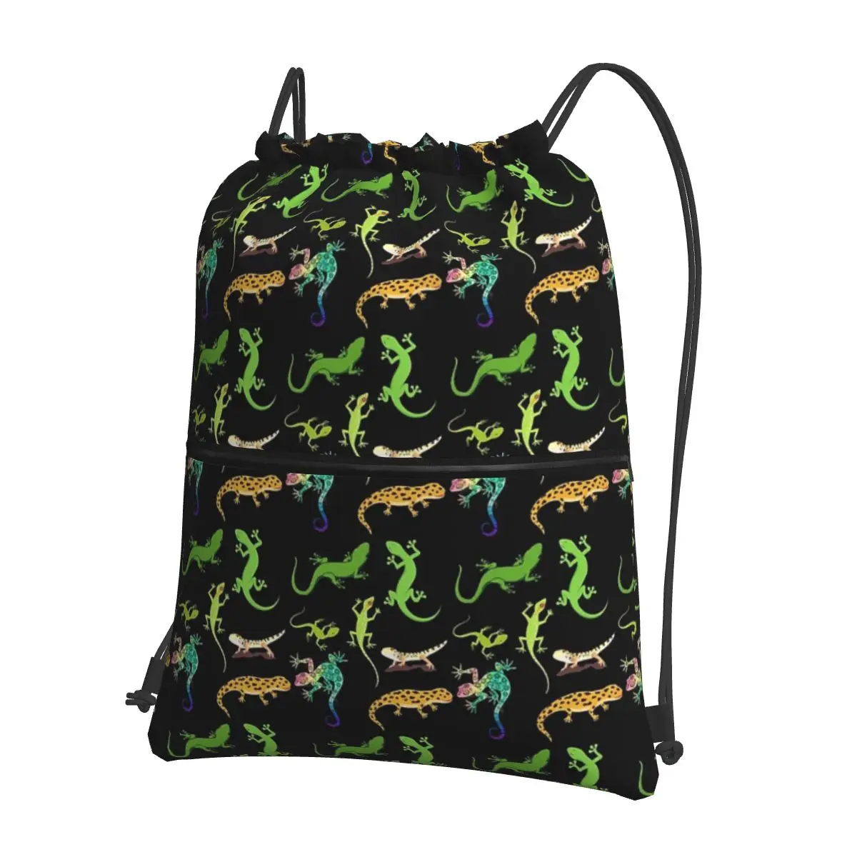

Gecko-Best Gift For Gecko Lovers Portable Backpacks Drawstring Bag Drawstring Bundle Pocket Storage Bags For School Students