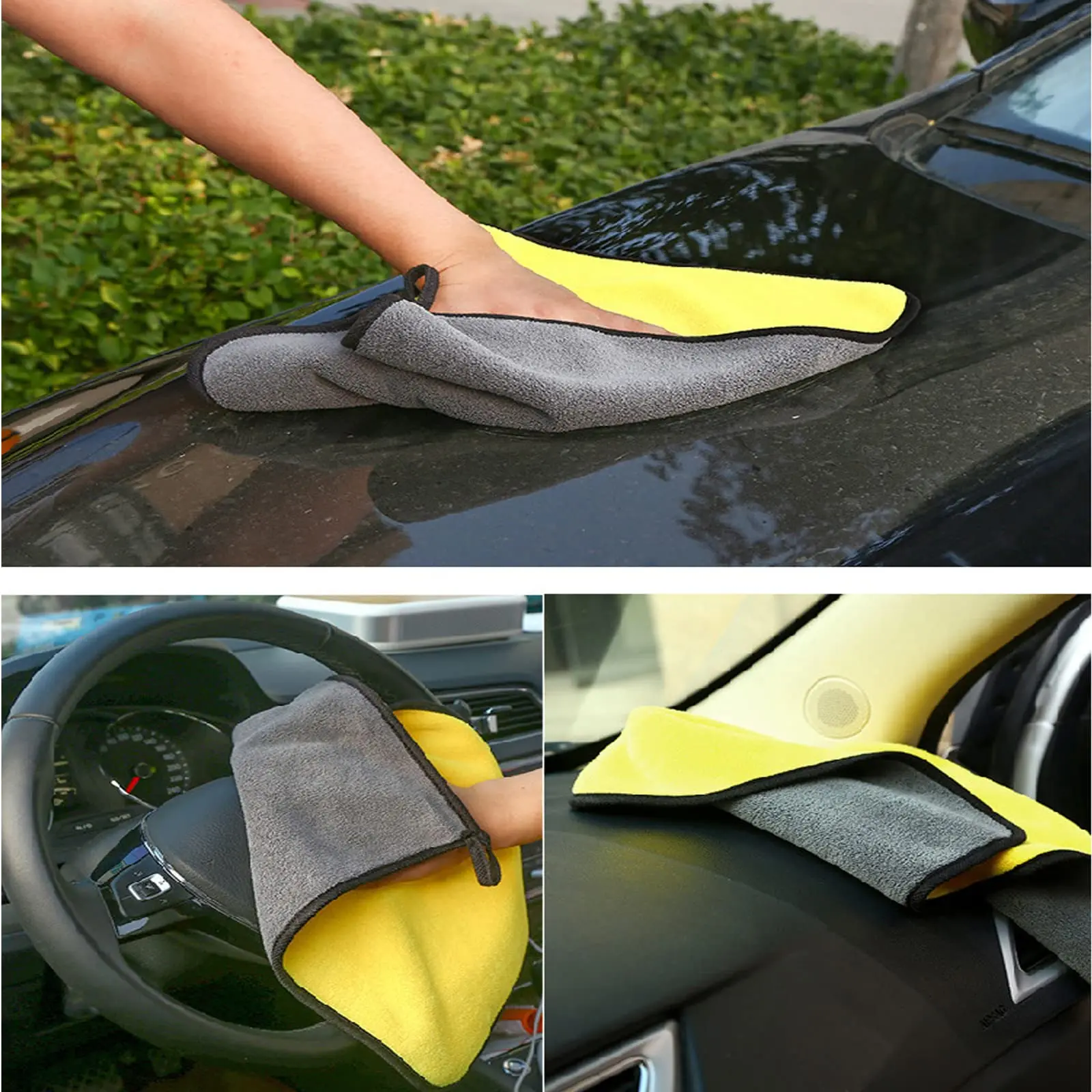 Microfiber Towels Ultra Fine Fiber for Automobiles Super Thick Car Drying Absorbent Car Washing Multifunctional Cloths