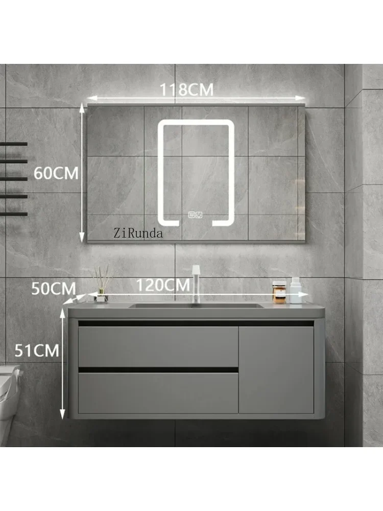 Smart Mirror Cabinets Vanity Combo Large Capacity Storage Bathroom Cabinets Simple Furniture Vanitorios De Bano FYBC