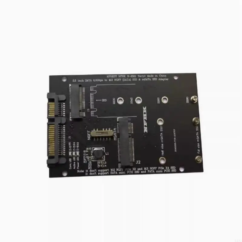 85AA SATA3 to M.2 NGFFs MSATA Converters Card M.2 SATA3 Adapter Board for PC