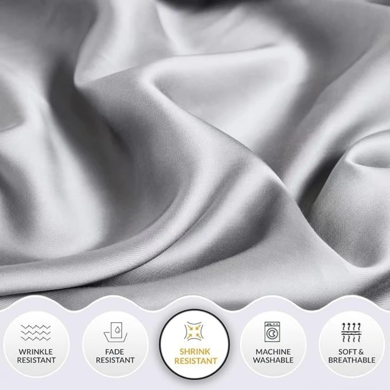 1PC 100% Lyocell fiber Pillowcase 48x74cm Super Soft Solid Color Pillow Case Bedding Envelope PillowCover For Home/Hotel 2
