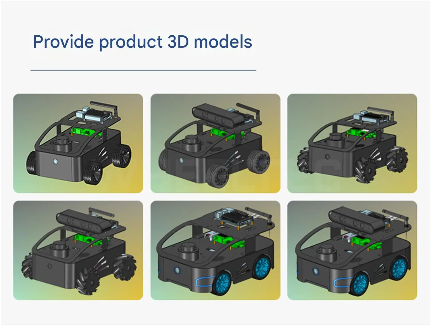 WHEELTEC V550 ROS2 educational robot, it comes with an artistic industrial desig