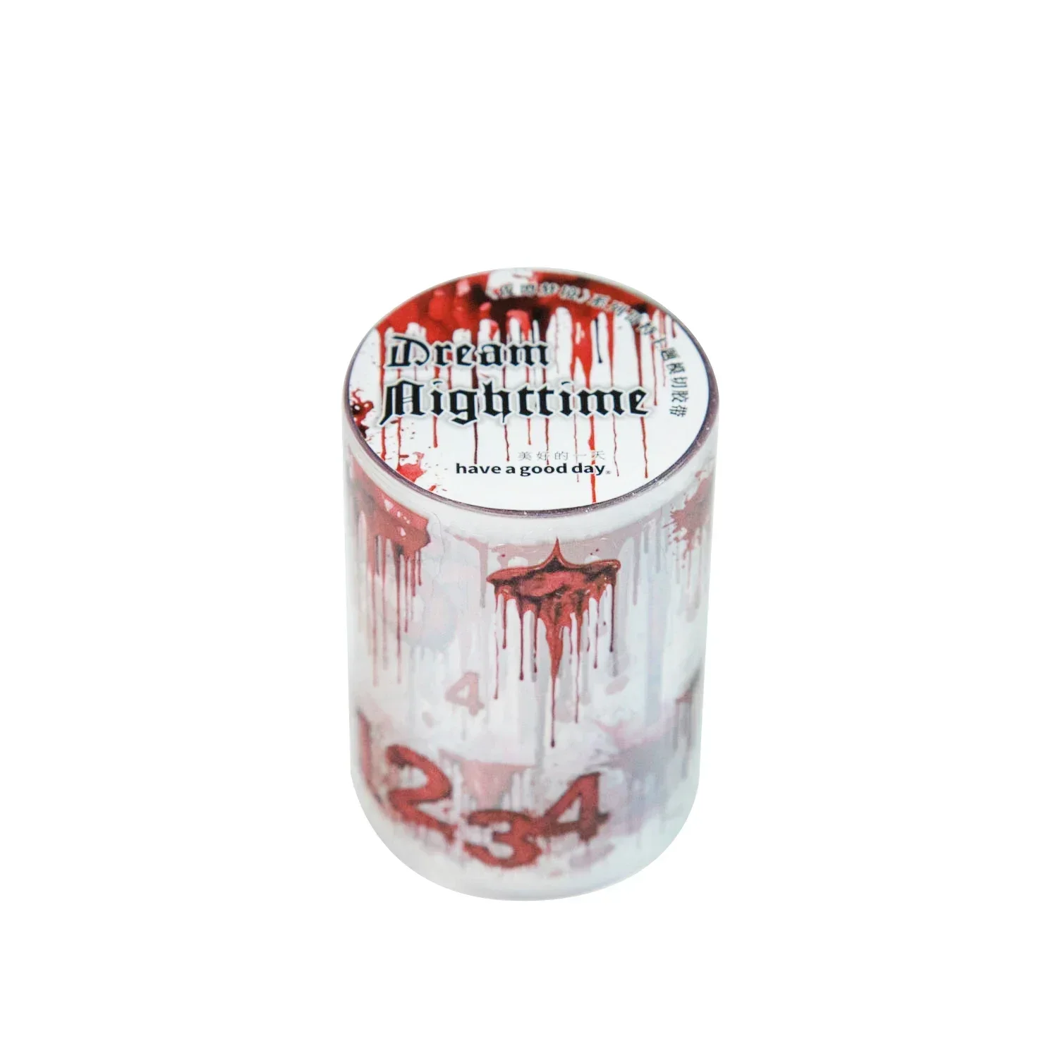 JIANWU 60mm*200cm Nighttime Dream Series Dark Gothic Material Collage Landscaping PET Tape Creative DIY Journal Stationery 6