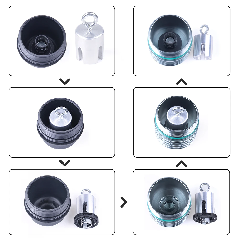 Oil Filter Shell Forged Aluminum Alloy Oil Filter Housing For BMW B48 With Disassembly Tool For Holder