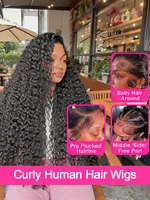 250% Perruque Cheveux Humains 100% Perruque Bouclée Perruque Livraison 3 Jours France Perruque 360 Lace Frontal Cheveux Humain Cheveux Humains Full Lace Perruque 13x6 Transparent Lace Perruque Raw Hair Sans Colle 3