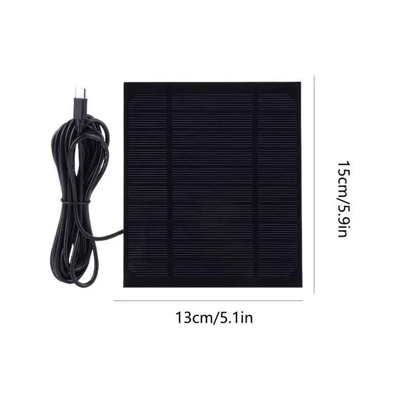 Camera Solar Panel Energy-Saving USB Solar Panel Charger Solar Charging Panel Practical Type C Solar Panel Charger 6w Solar